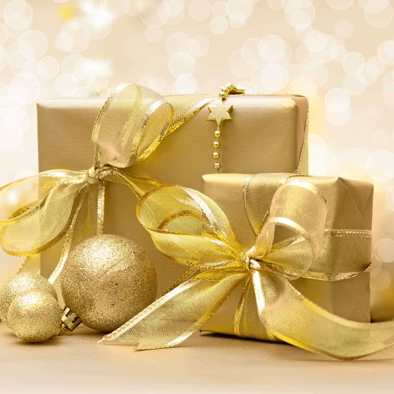 Premium 60 Sheets Gold Tissue Paper for Christmas Wrapping - 20.5x15 Inch DIY Gift Wrapping Paper, Craft Supplies & Holiday Decorations - Perfect for Christmas Parties, Gift Bags, Tree Decor & Festive Crafts
