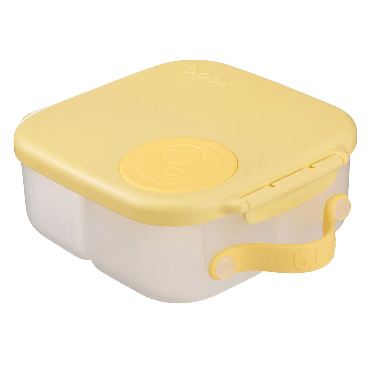 b.box MINI Lunch Box for Kids - BPA-Free, Leak-Proof Food Container with Insulated Compartment | Perfect for School, Picnics & Travel - Lemon Twist Color