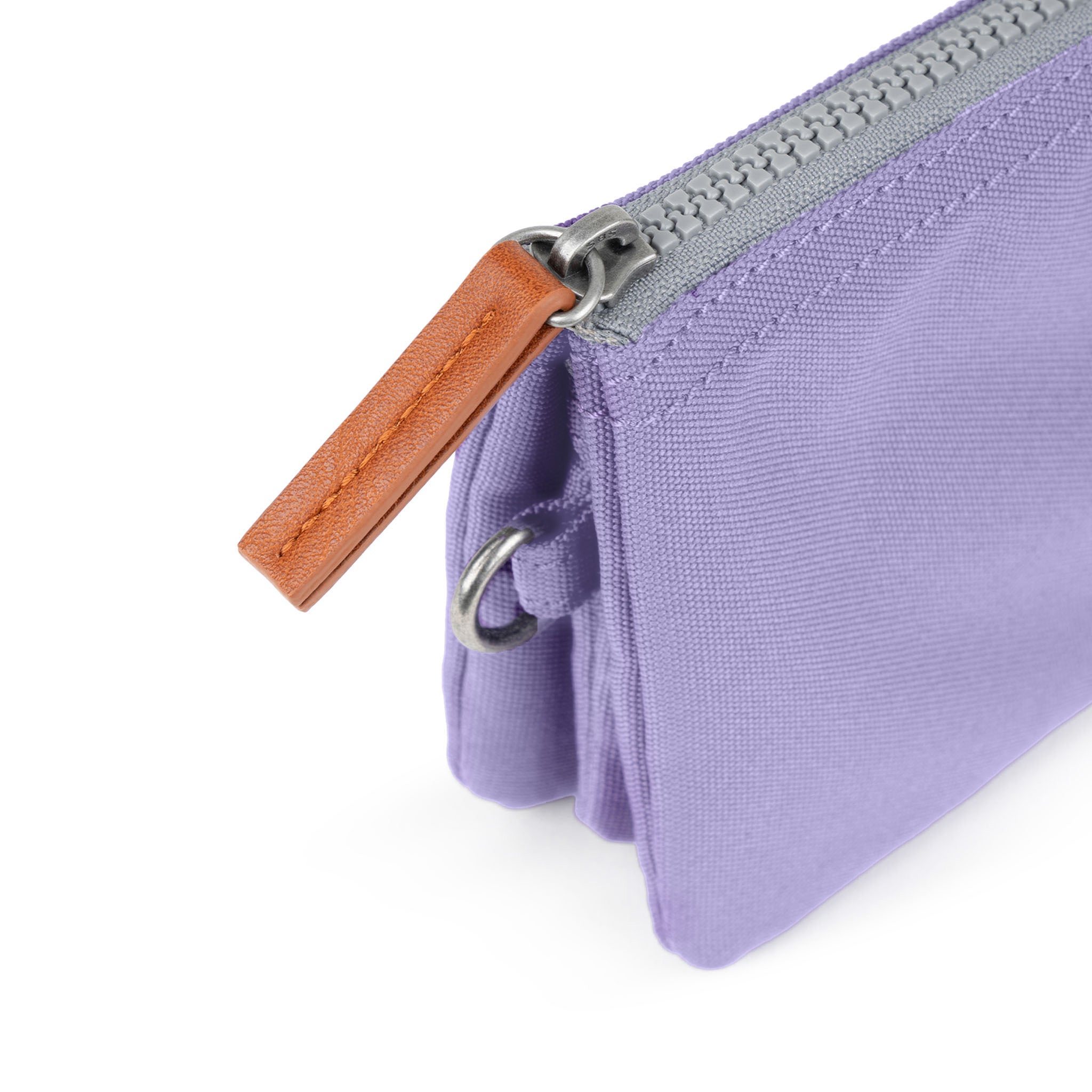 Eco-Friendly Lavender Recycled Canvas Crossbody Bag with Adjustable Wrist Strap - Perfect for Shopping, Travel & Everyday Use