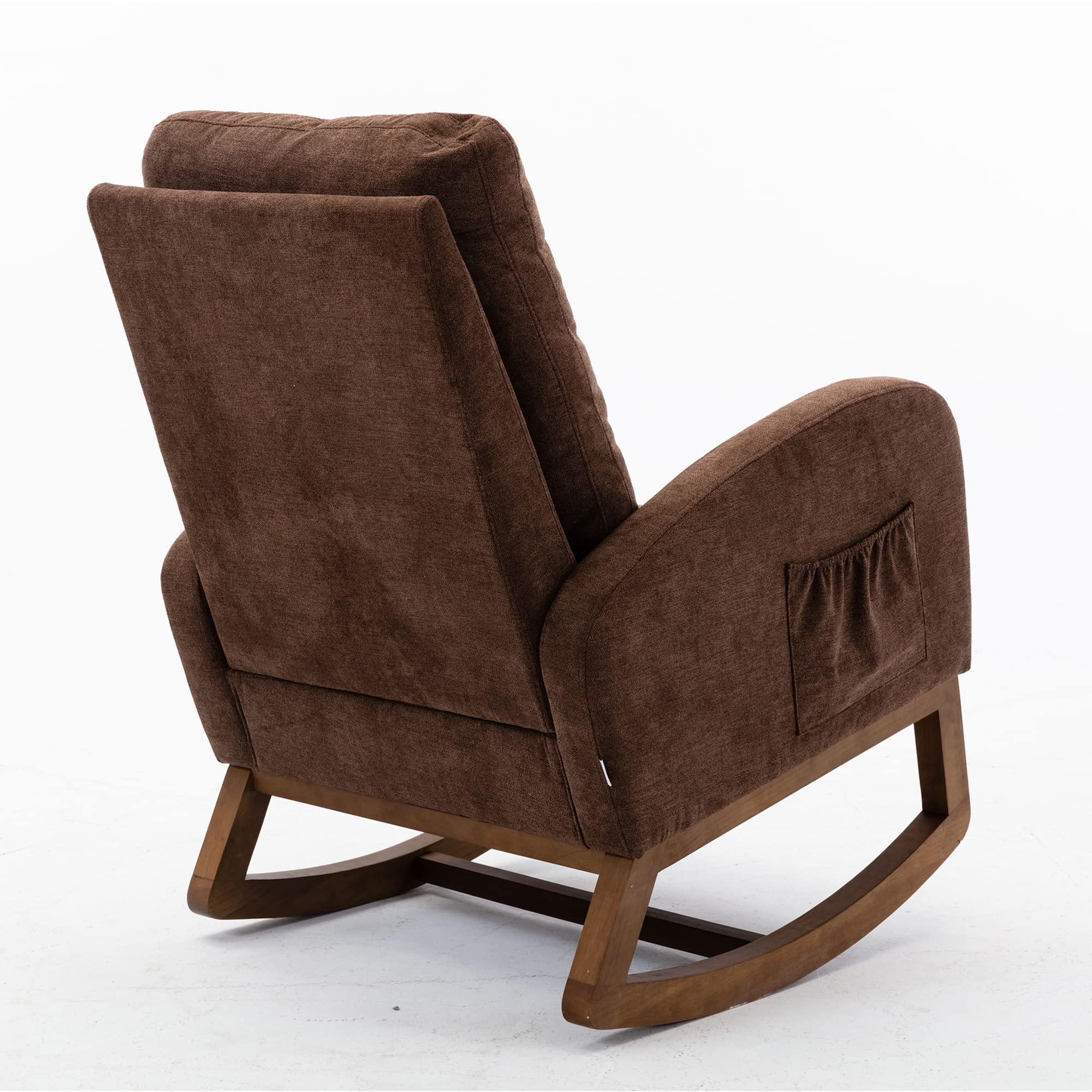 Modern Rocking Chair for Nursery, Living Room & Bedroom - Comfortable Lounge Chair for Relaxing, Nursing & Reading - Perfect for Nursery Decor, Cozy Living Spaces & Bedroom Seating