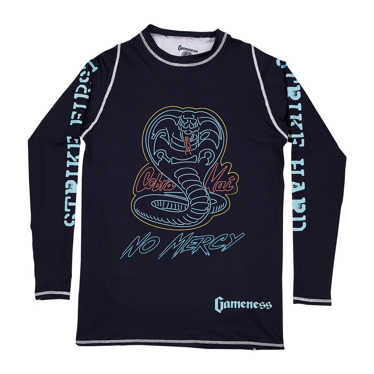 No Mercy Long Sleeve Rash Guard - UPF 50+ Sun Protection Swim Shirt for Men & Women - Perfect for Surfing, Swimming, Beach & Outdoor Activities