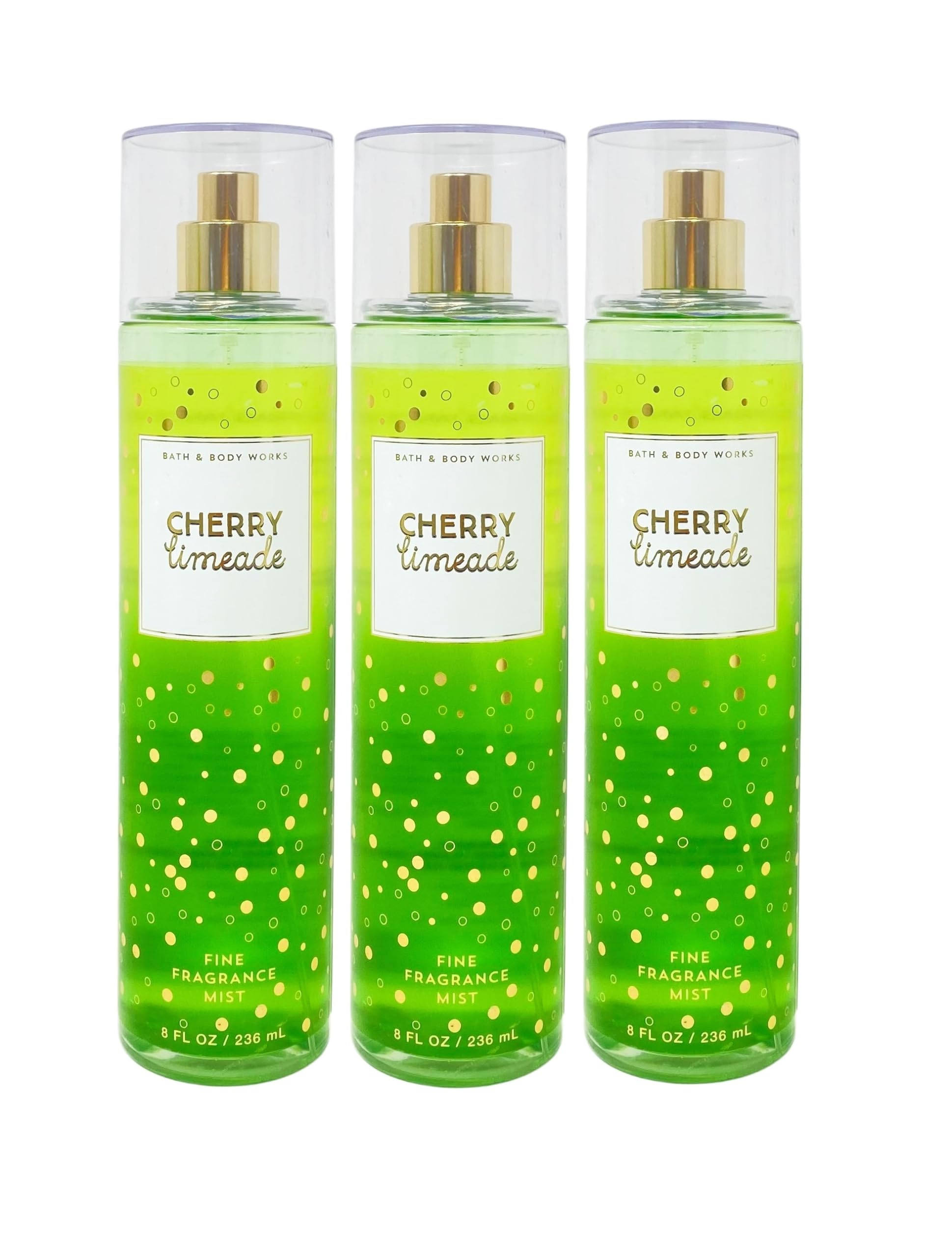Bath & Body Works Cherry Limeade Fragrance Mist - 3-Pack Set | Refreshing Body Spray for Women, Long-Lasting Scent, Perfect for Daily Use, Gym, Work & Summer Days