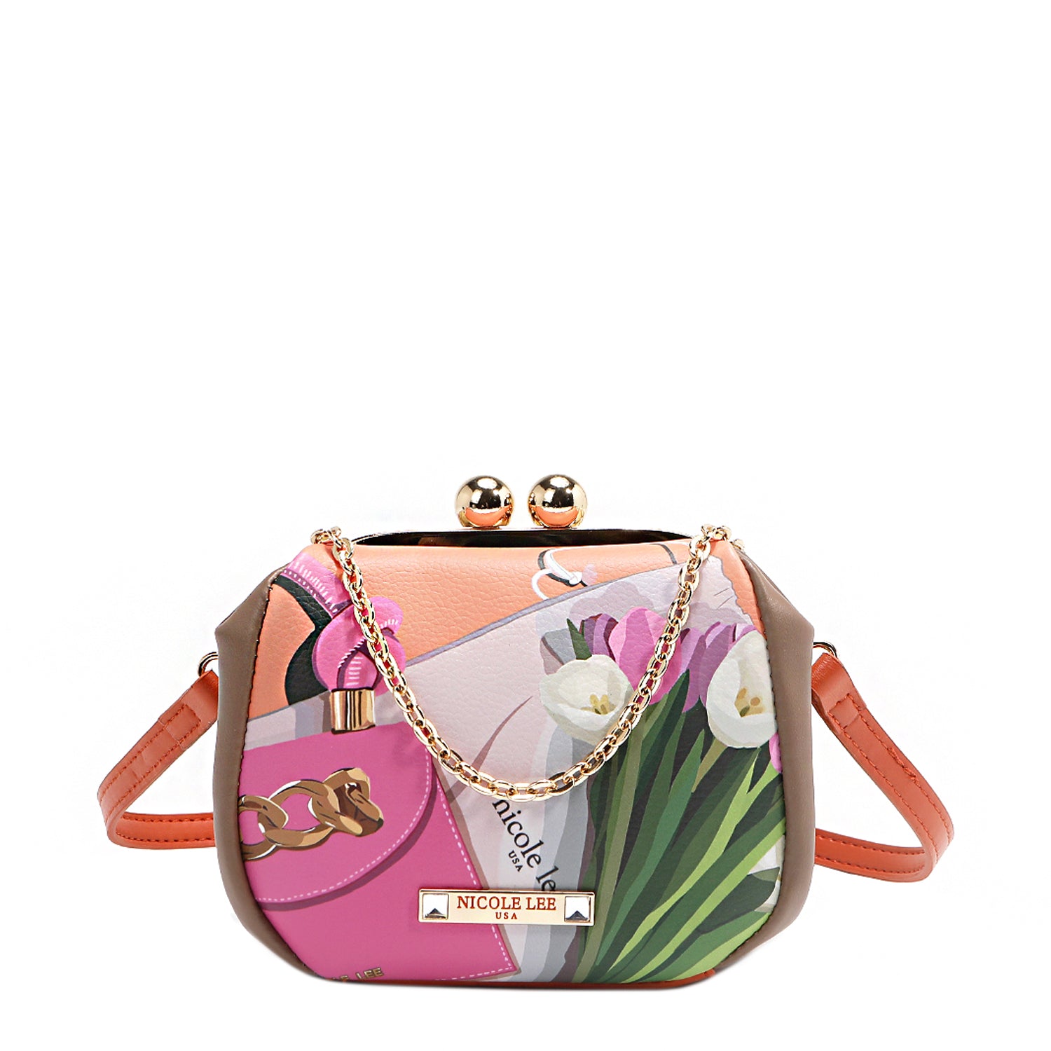 Kiss Lock Crossbody Mini Bag - Stylish & Compact Purse for Women - Perfect for Parties, Dates & Everyday Use