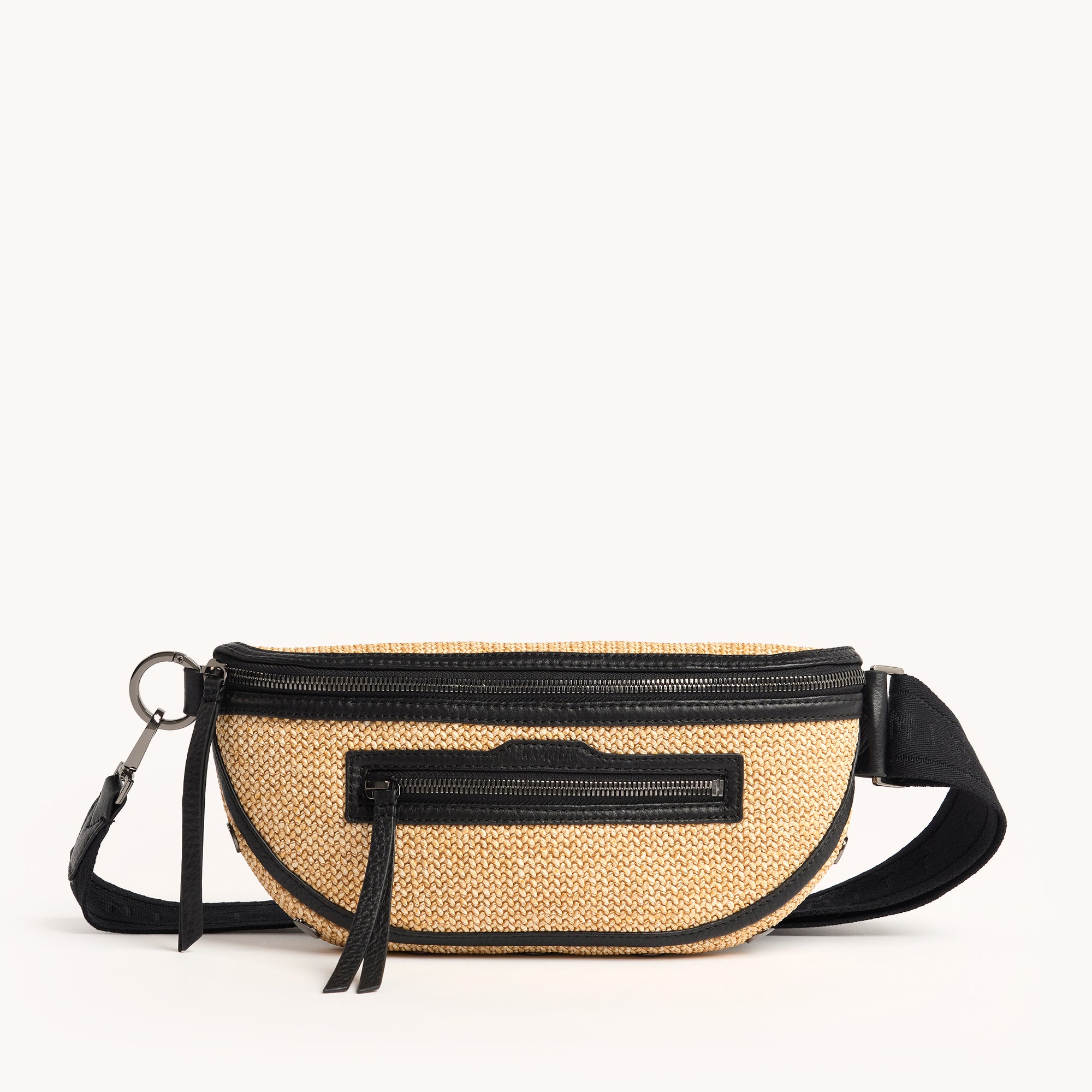 Charles Crossbody Bag - Chaparral Raffia & Gunmetal Medium Size | Stylish Women's Shoulder Purse for Everyday Use, Travel & Shopping