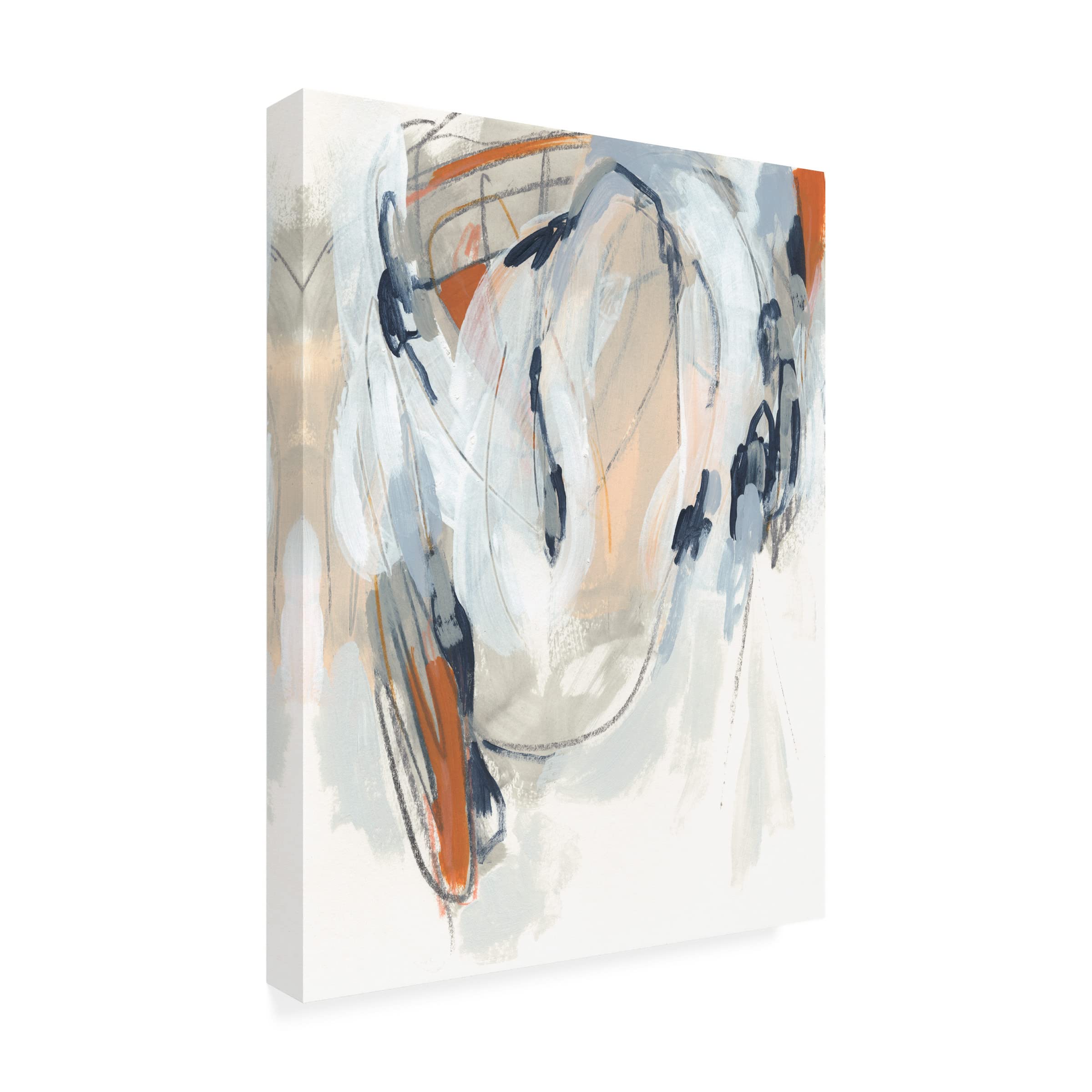 Trademark Fine Art 'Obfuscation II' Abstract Canvas Wall Art by June Erica Vess - Modern Home Decor for Living Room, Bedroom & Office