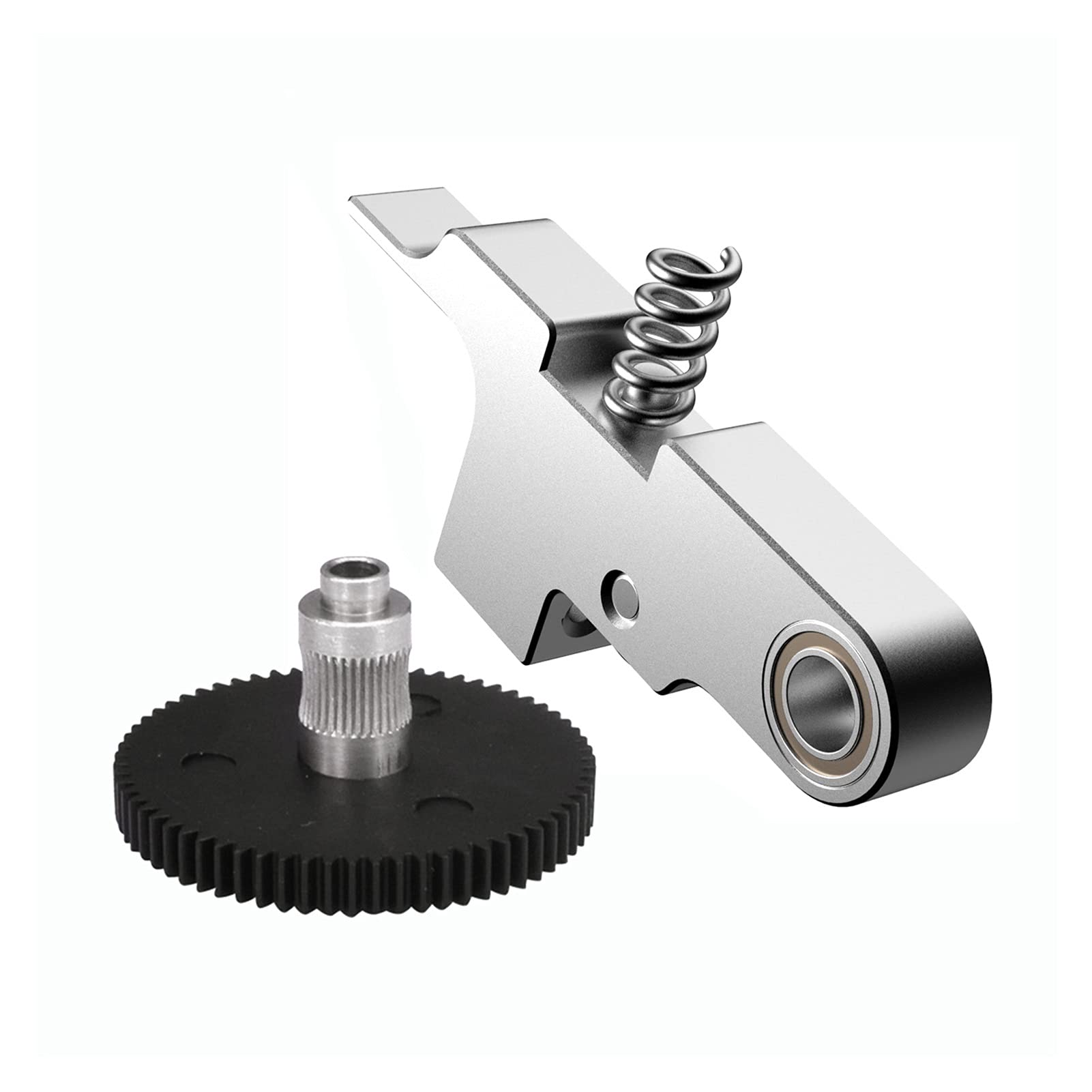 Artillery Sidewinder X1 Extruder Idler Arm & 66T Gear Set - Titan Aero Extruder Feeder Replacement Parts for 1.75mm Filament (Silver) | 3D Printer Upgrade & Maintenance Accessories