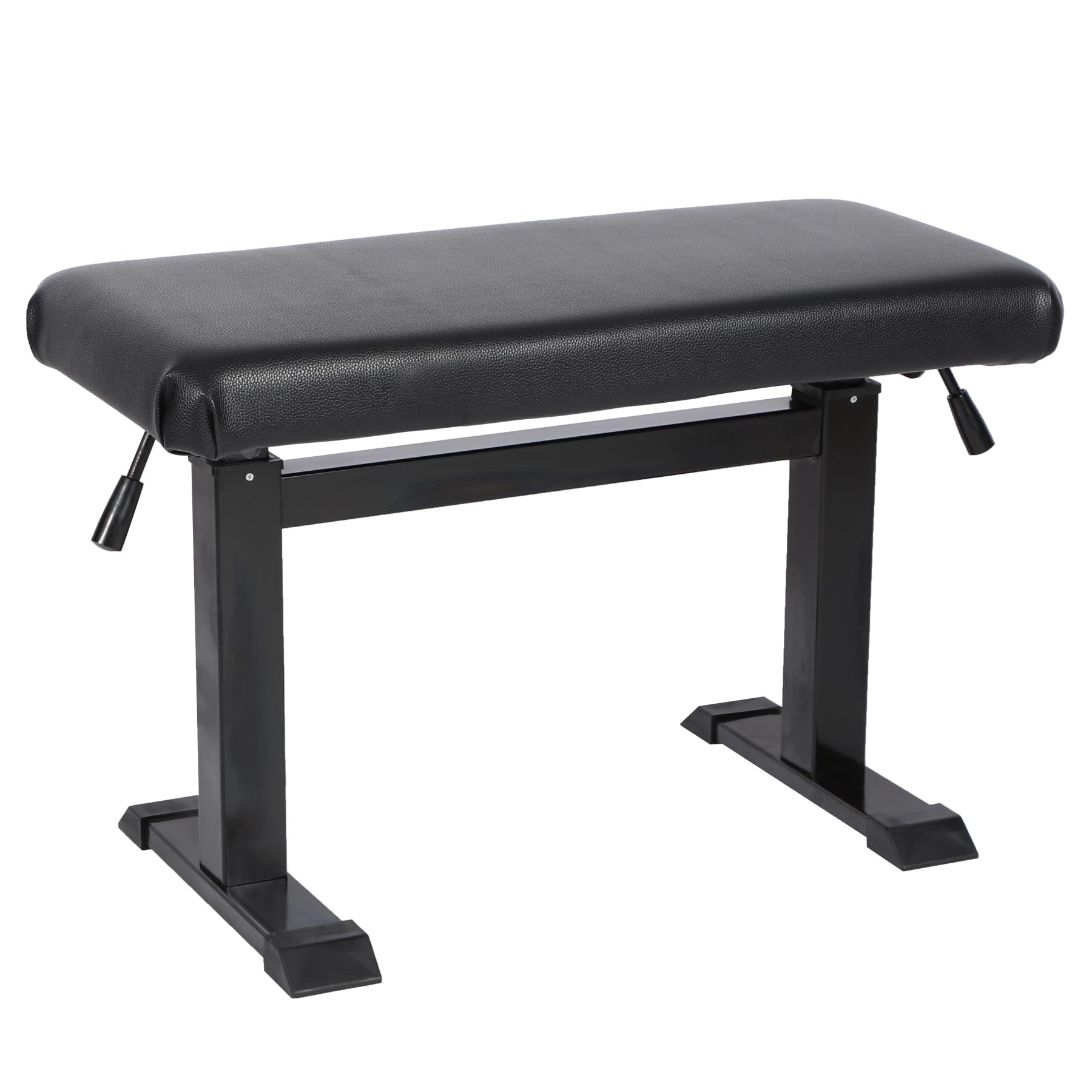 Height Adjustable Hydraulic Piano Bench - 39in Heavy Duty Keyboard Stool with PU Leather Cushion for Piano & Keyboard Stands | Perfect for Home Studios, Music Classrooms & Professional Performances (Black)