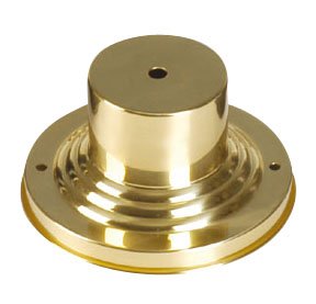 Polished Brass Outdoor Pier Mount Light Fixture - Waterproof & Durable for Patio, Garden, Porch Lighting | Perfect for Coastal, Farmhouse & Traditional Home Exteriors