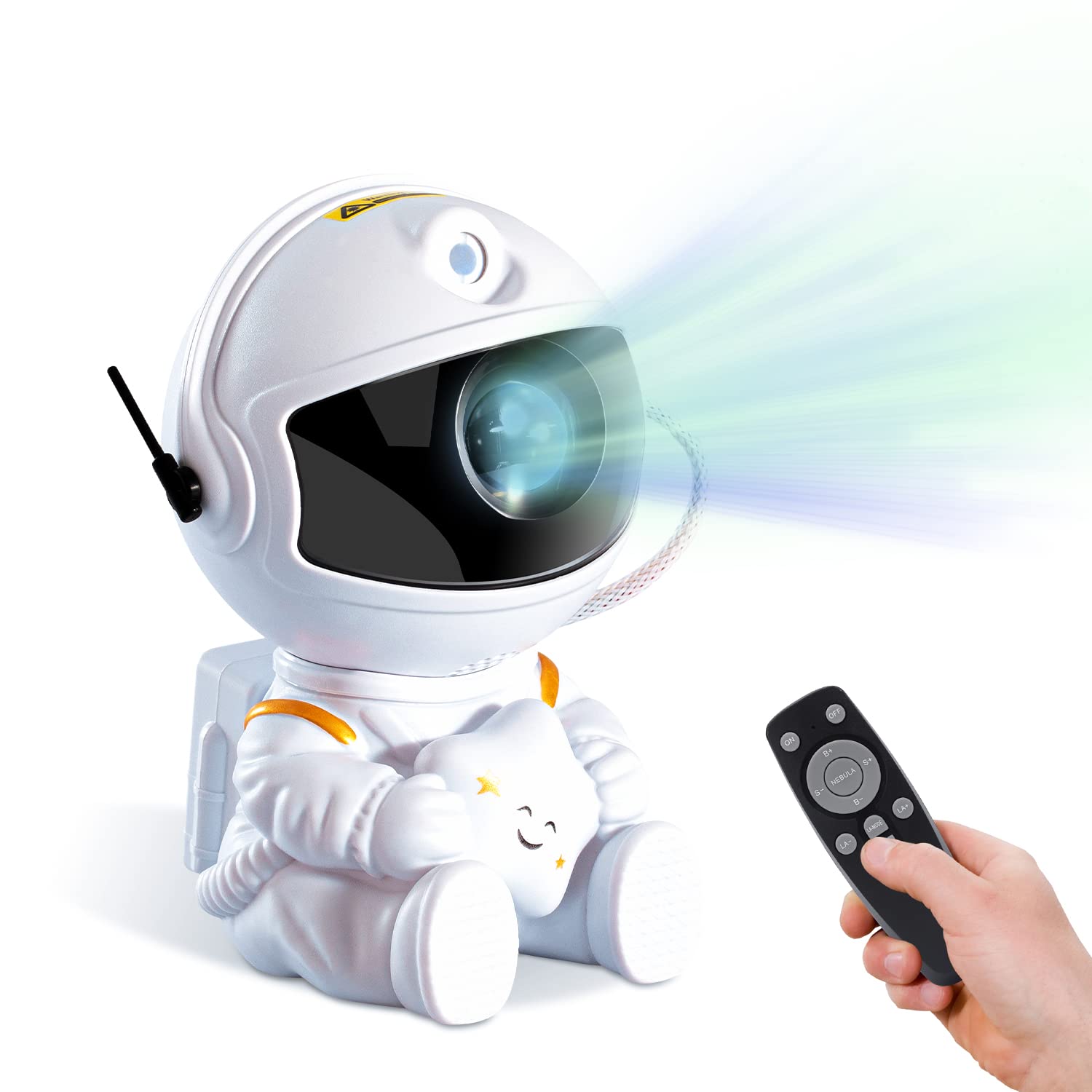 Galaxy Light Projector for Kids & Adults - Astronaut Night Light with Star Projection for Bedroom, Nursery & Playroom - Relaxing Space Themed Ceiling Decor for Sleep, Meditation & Parties