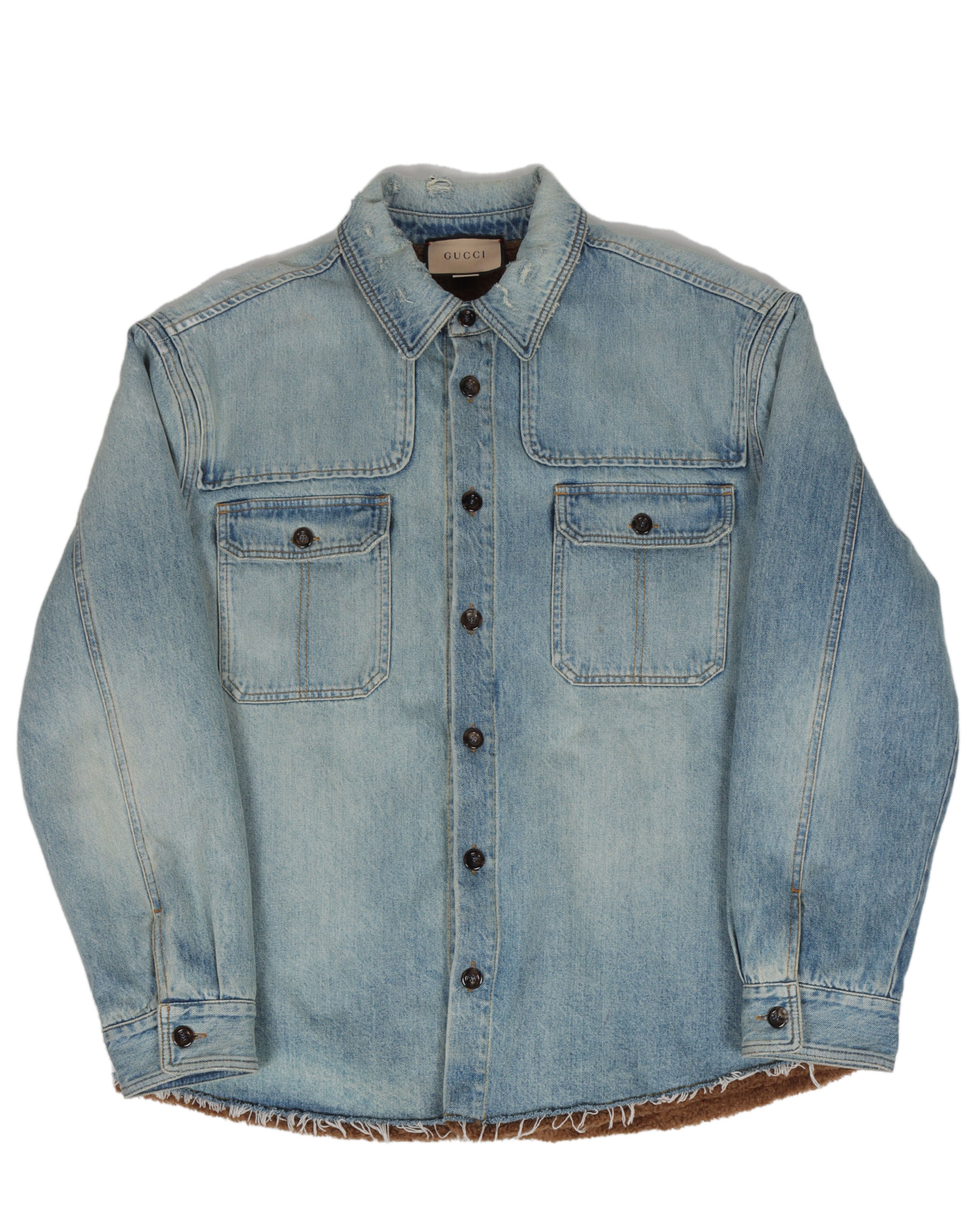 Premium Shearling Lined Denim Shirt for Men & Women - Cozy Winter Fashion - Perfect for Outdoor Adventures & Casual Streetwear