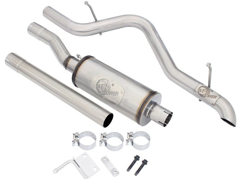 aFe MACHForce XP 2.5in Stainless Steel 409 Cat-Back Exhaust System for 2007-2016 Jeep Wrangler JK (2 & 4 Door) with 3.6L/3.8L V6 Engine - Enhanced Performance & Aggressive Sound for Off-Road & Daily Driving