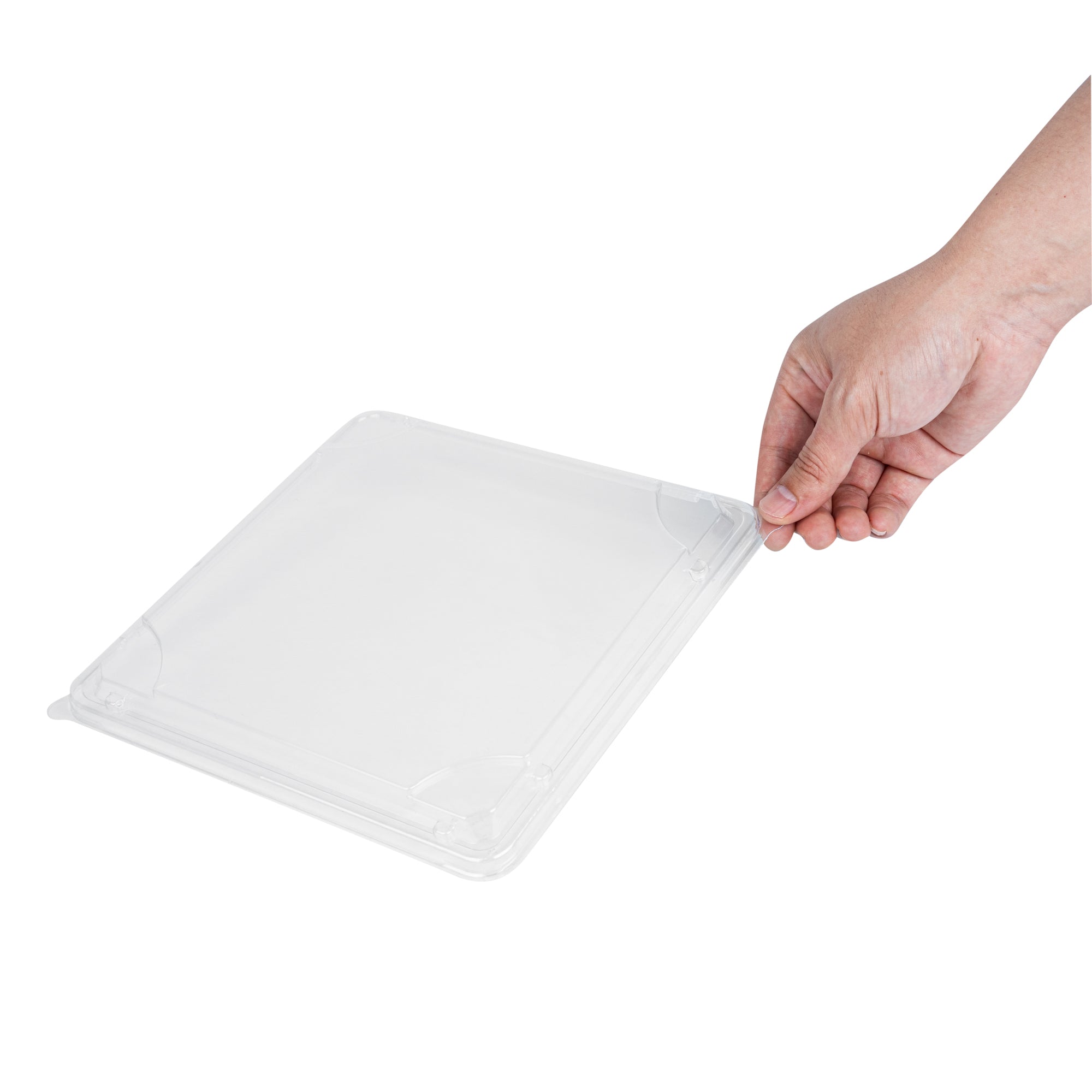 Bento Tek Square Clear Plastic Lids - 100 Pack for 19 oz Bento Boxes | Airtight Food Storage | Perfect for Meal Prep, Lunch Boxes & Office Snacks