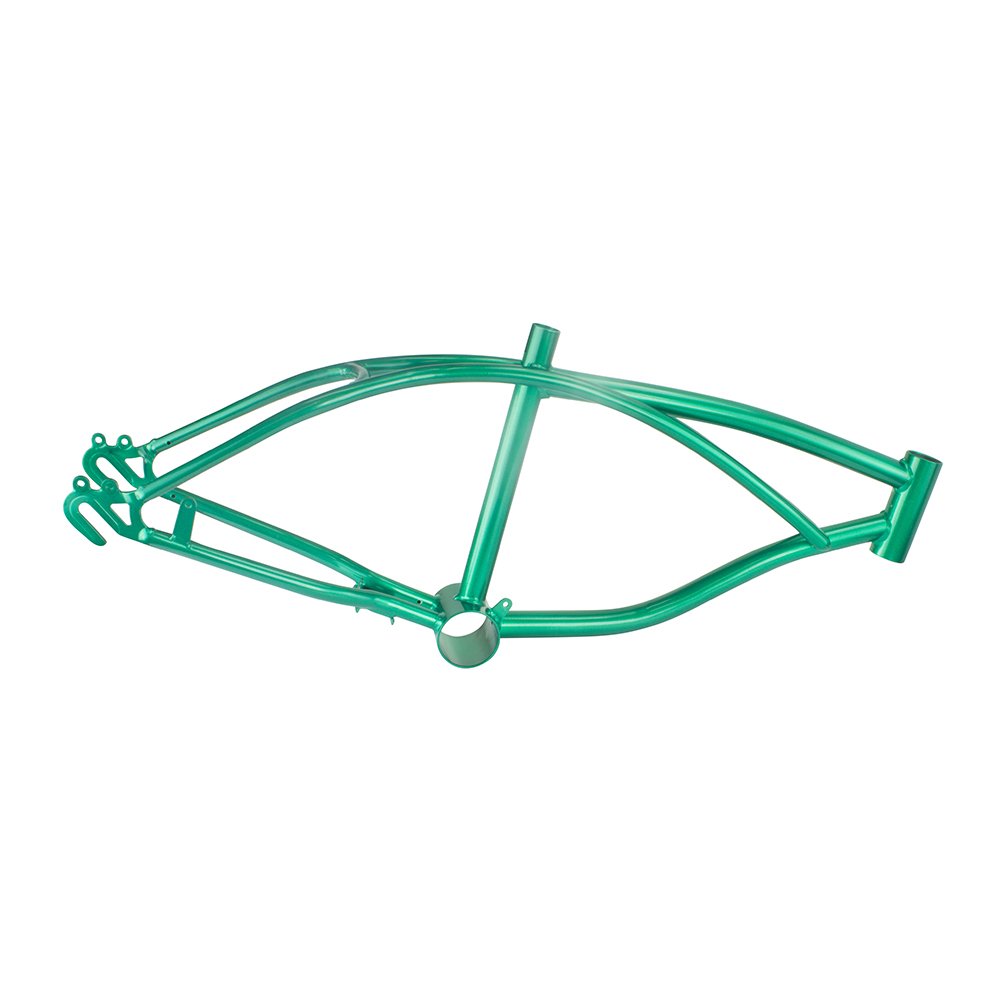 Fenix 16 Inch Lowrider Bike Frame - Green Cruiser Bicycle Frame for Custom Builds, Urban Commuting & Lowrider Enthusiasts