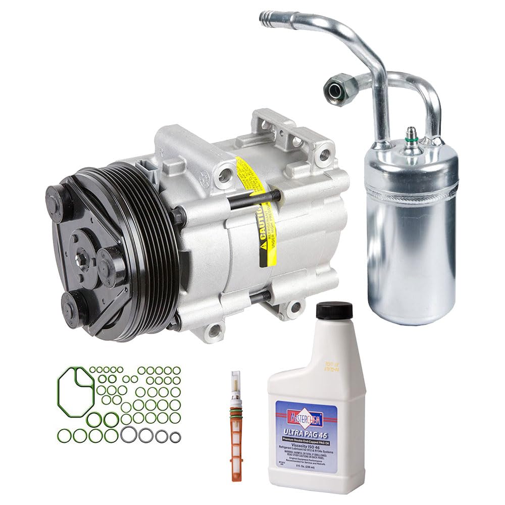New AC Compressor with A/C Repair Kit for Ford Thunderbird & Mercury Cougar | BuyAutoParts 60-82351RK | Perfect for Summer Cooling & Auto AC System Repair