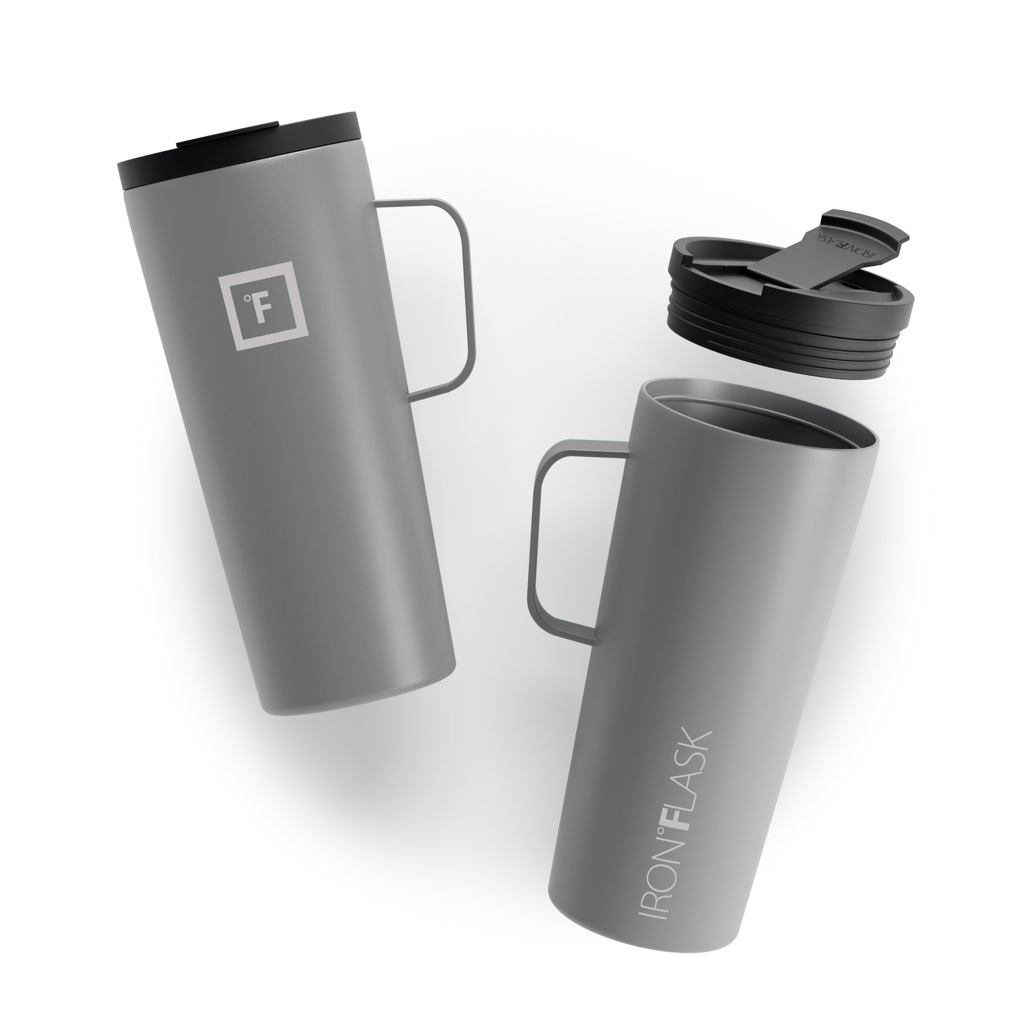 24 Oz Insulated Grip Coffee Mug 2.0 - Leak-Proof Travel Tumbler with Handle for Hot & Cold Drinks - Perfect for Office, Commute, Camping & Outdoor Activities