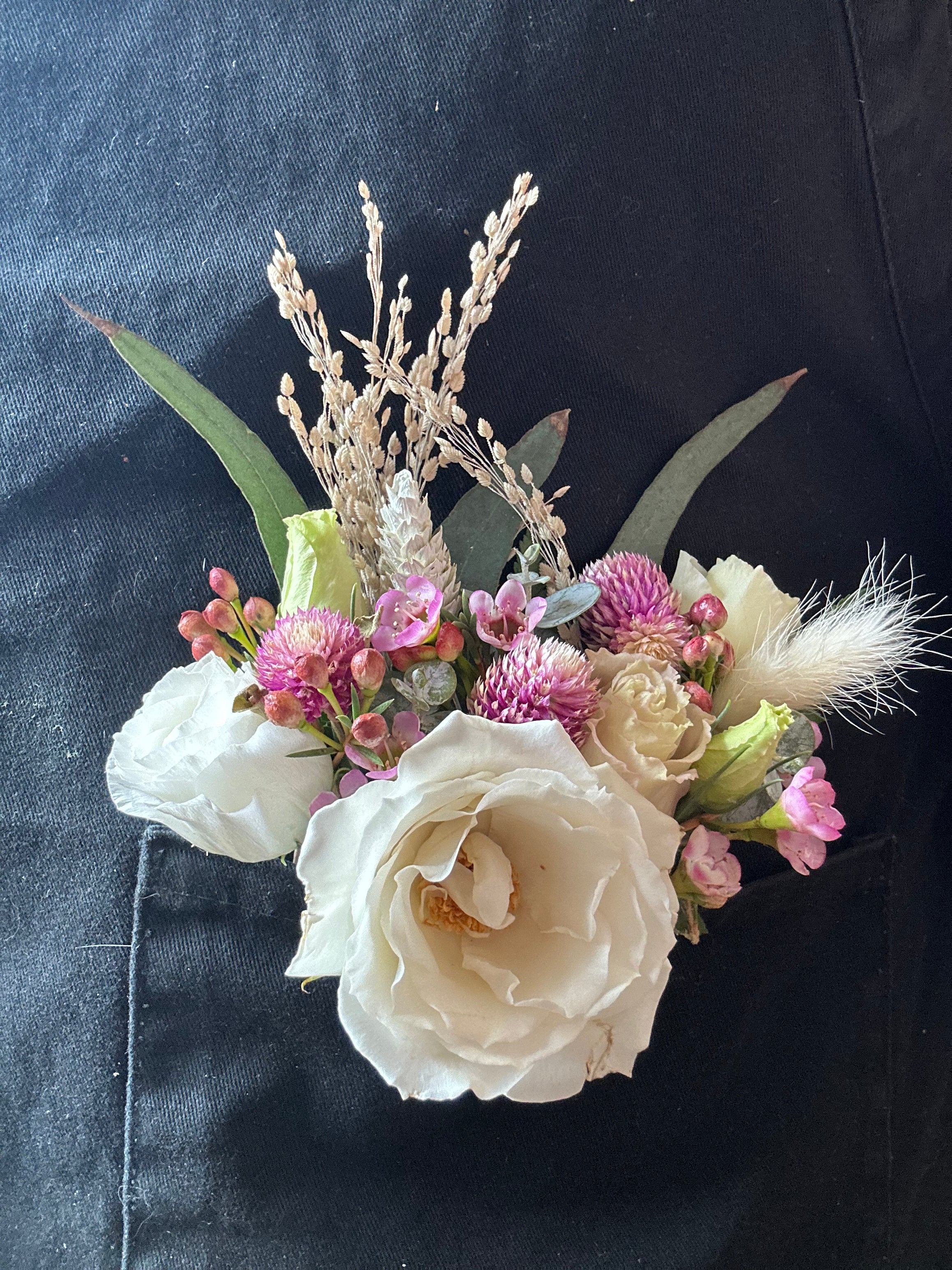 Elegant Pocket Boutonniere for Men - Perfect for Weddings, Prom & Formal Events | Handcrafted Silk Flower Lapel Pin
