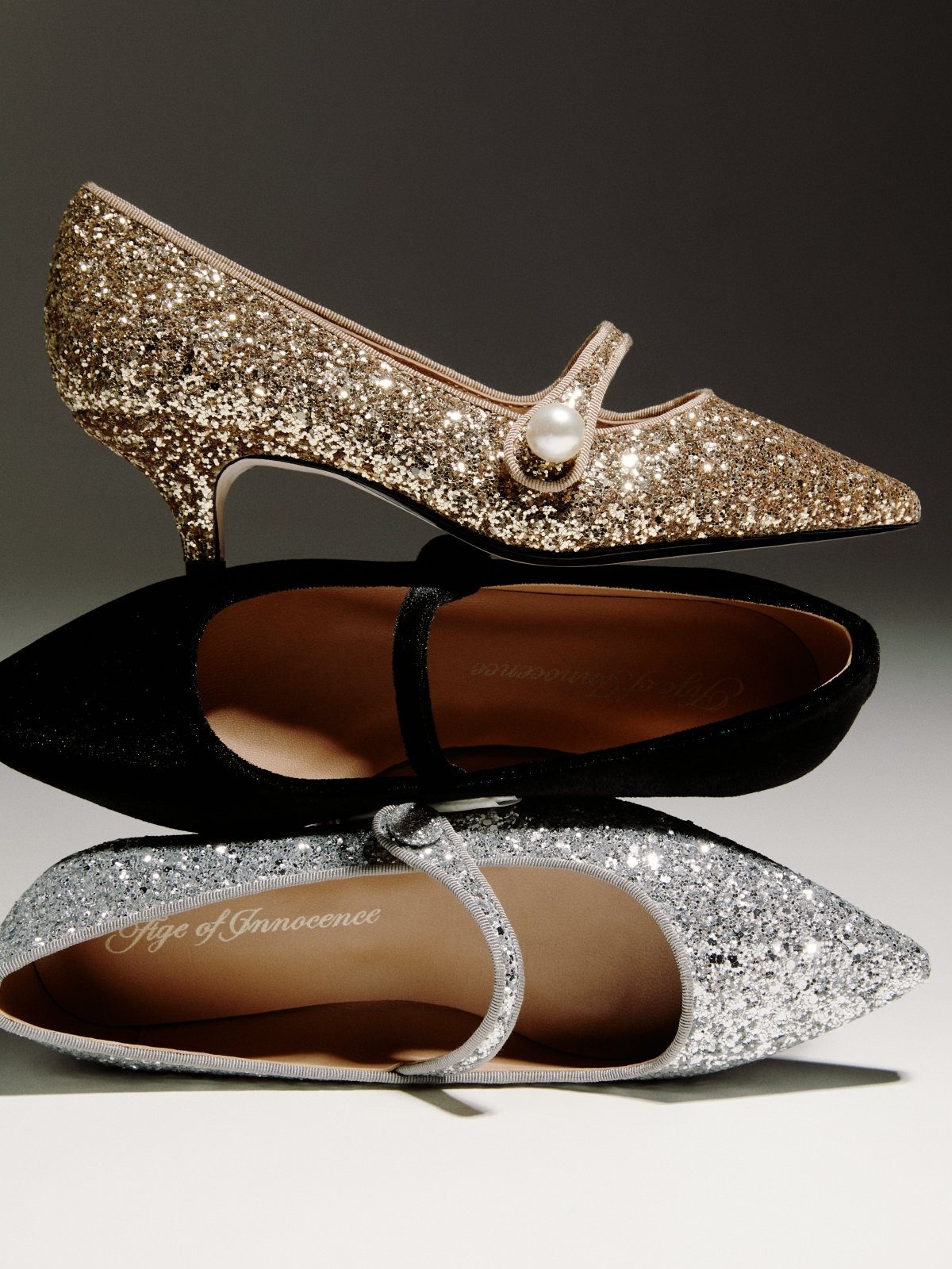 Thea Glitter Black Women's High Heel Sandals - Elegant Evening Party Shoes for Prom, Wedding, and Special Occasions