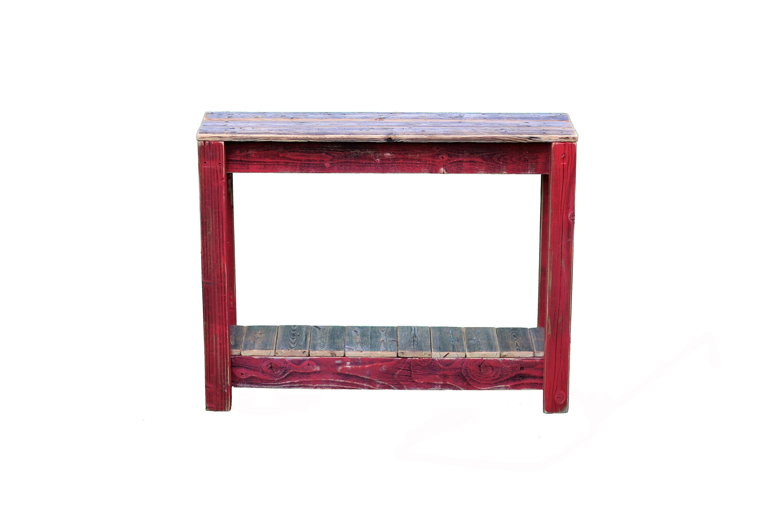 36 Inch Red Combo Console - Stylish TV Stand with Storage for Living Room, Bedroom & Home Entertainment Setup
