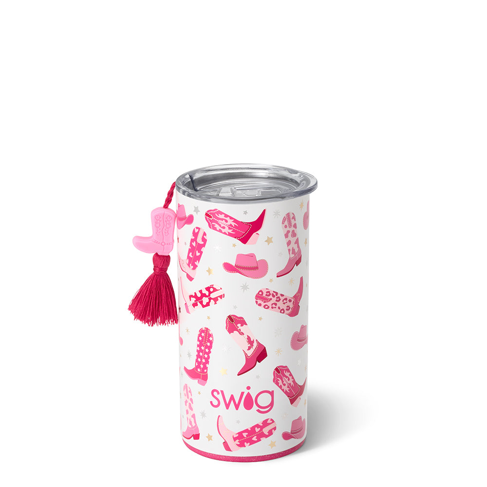 Let's Go Girls Slim Tumbler 12oz - Insulated Stainless Steel Water Bottle with Lid & Straw - Perfect for Gym, Hiking, Travel & Everyday Use