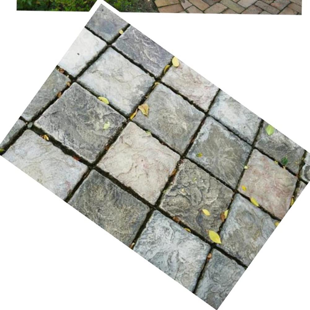 Reusable Concrete Path Maker Molds - DIY Stepping Stone Paver for Lawn, Patio, Yard & Garden Walkway (2-Pack, Black, 41.2x41.2x4.5cm) | Perfect for Creating Custom Pathways & Landscaping Designs