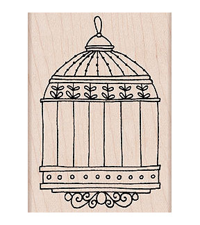 Vintage Birdcage Rubber Stamp Set for Scrapbooking, Card Making & DIY Crafts - Perfect for Wedding Invitations, Journals & Stationery