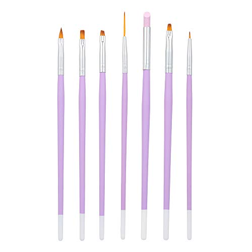 7-Piece Professional Nail Art Pen Kit - Acrylic Nail Liner Brushes, Painting Tools & Skin Remover Pen for Salon & Home Manicure | Perfect for DIY Nail Designs, Gel Polish Application & Nail Care