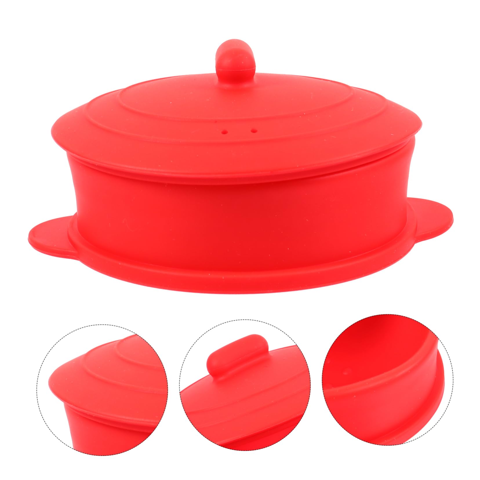 Minkissy 2 Pack Silicone Wax Warmer Replacement Pots - Mini Removable Waxing Bowls for Hair Removal, DIY Waxing, and Beauty Salon Use - Red Wax Warmer Accessories for Home & Professional Waxing