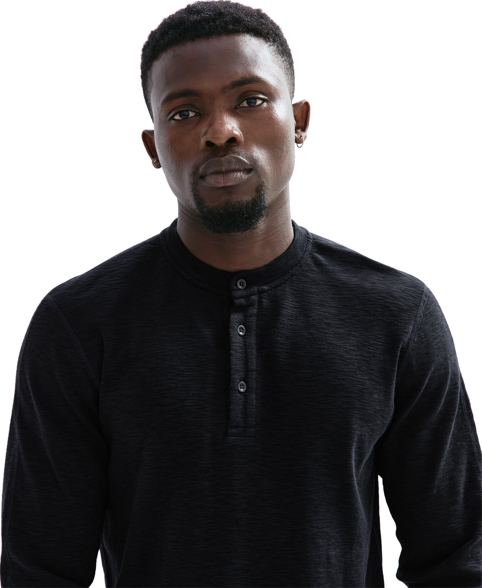 1X1 Slub Knit Henley T-Shirt for Men - Soft & Breathable Cotton Casual Shirt - Perfect for Everyday Wear, Outings & Relaxing