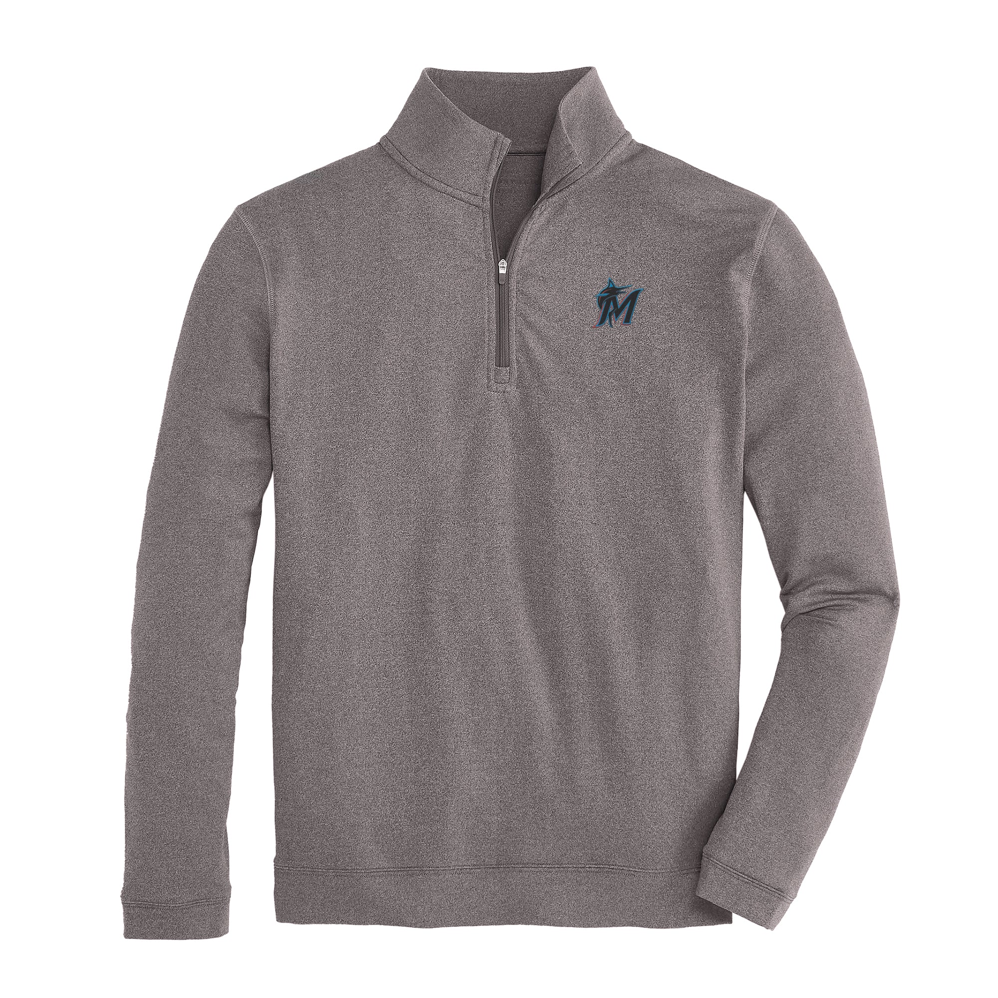Miami Marlins 1/4 Zip Flow Pullover - Lightweight Performance Hoodie for Men & Women - Perfect for Baseball Games, Gym Workouts & Casual Wear