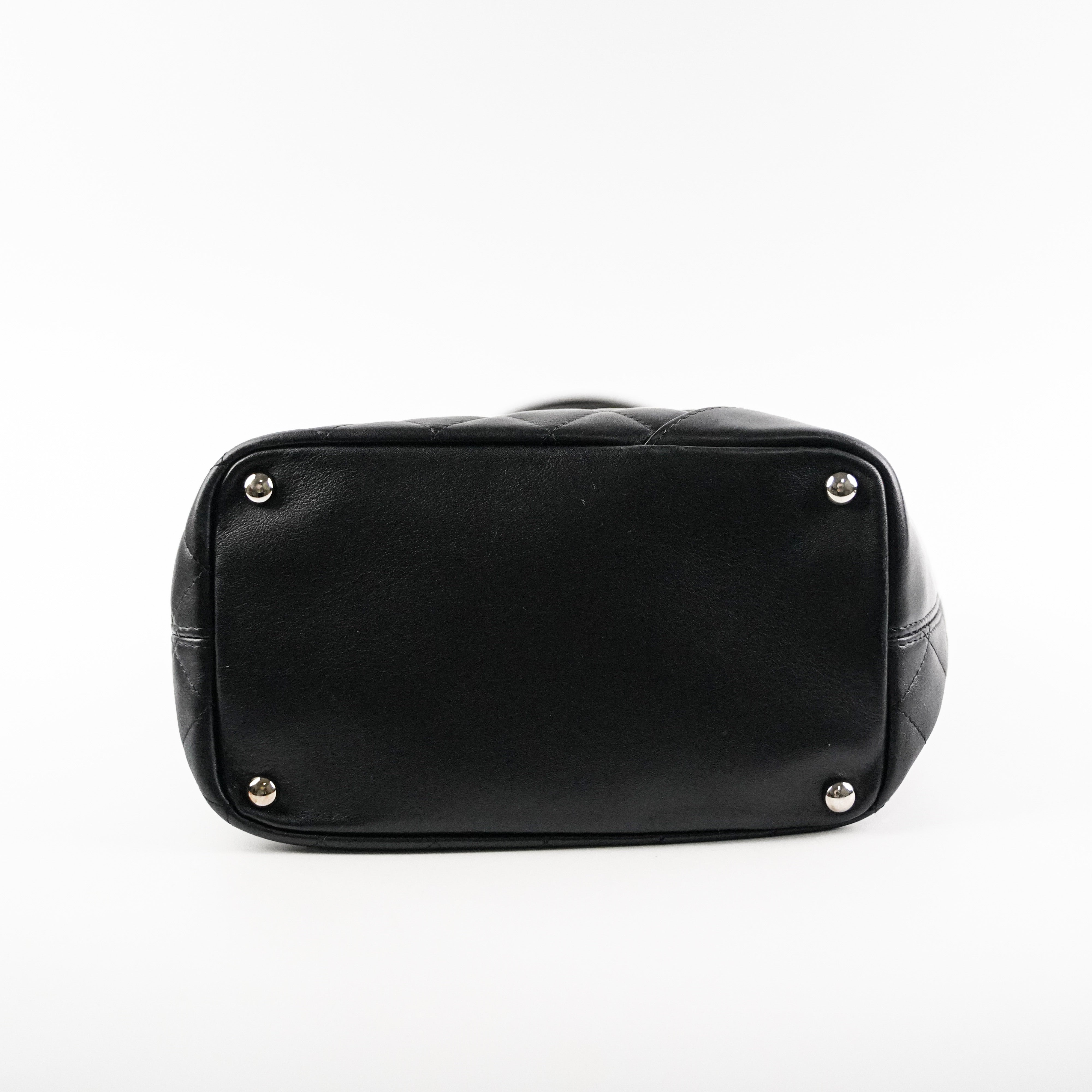 Chanel Rue Cambon Black Lambskin Leather Tote Bag - Luxury Designer Handbag for Women, Perfect for Work, Travel & Everyday Use