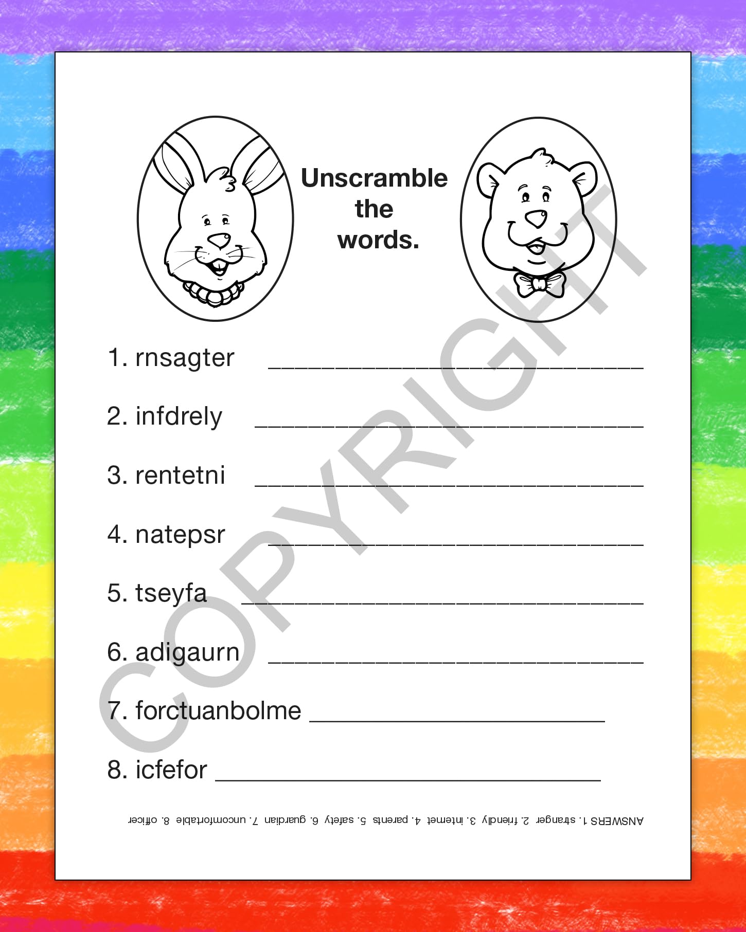 ZOCO Stranger Danger Custom Coloring Books - 250 Bulk Pack (No Crayons Included) - Kids Educational Activity Books for Safety Awareness - Perfect for Classroom, Daycare & Homeschool Learning