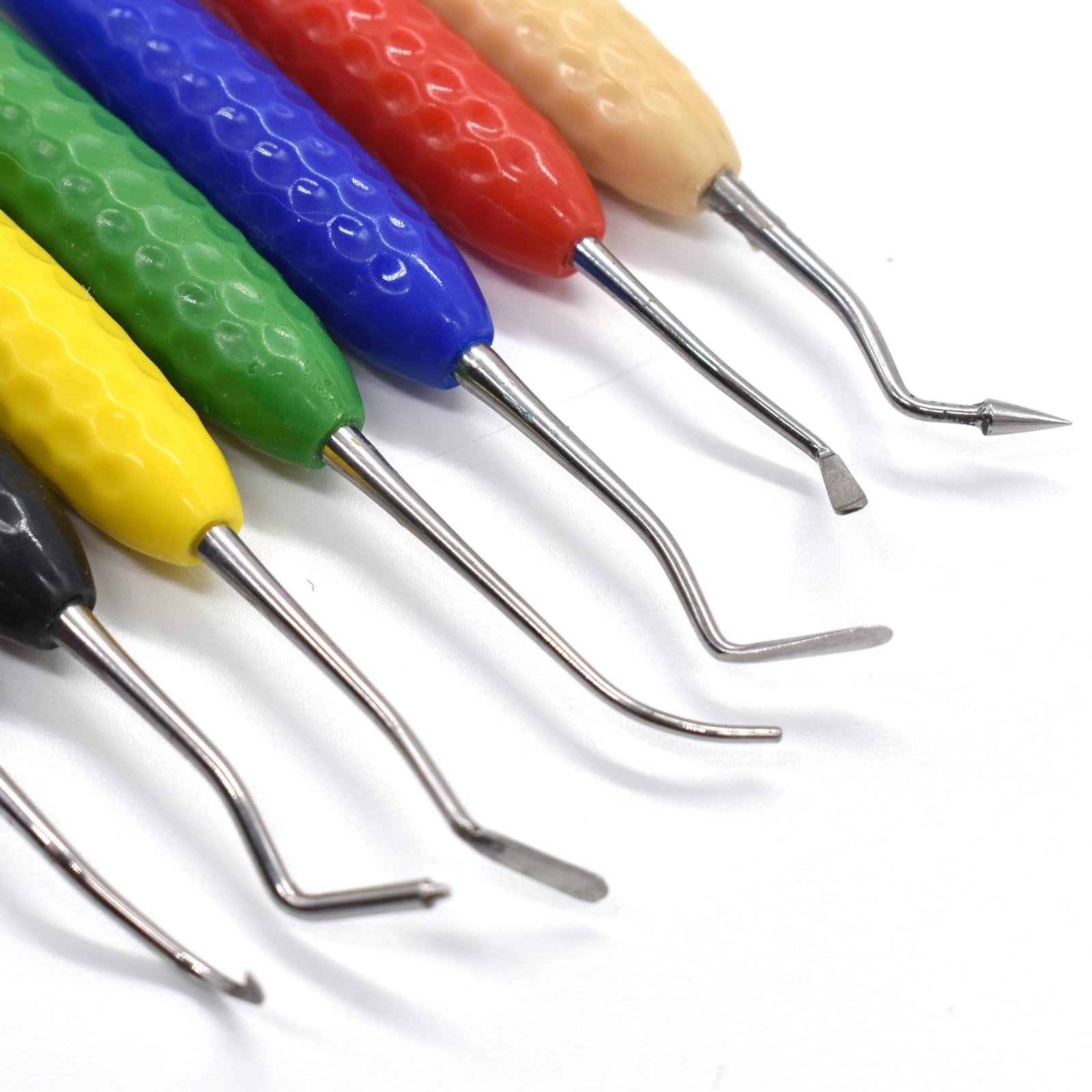 7 Pcs Dental Resin Filling Tool Kit - Double Ended Aesthetic Restoration & Trimming Tools for Dentists & DIY Enthusiasts | Perfect for Home Dental Care, Professional Clinics & Cosmetic Dentistry