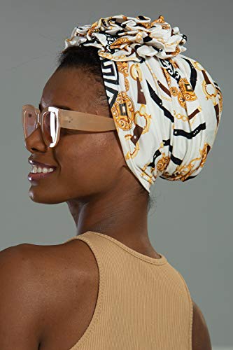 Stylish Cotton Turban Head Wrap for Women - Soft & Breathable Hair Scarf - Perfect for Yoga, Beach, or Everyday Fashion Accessory