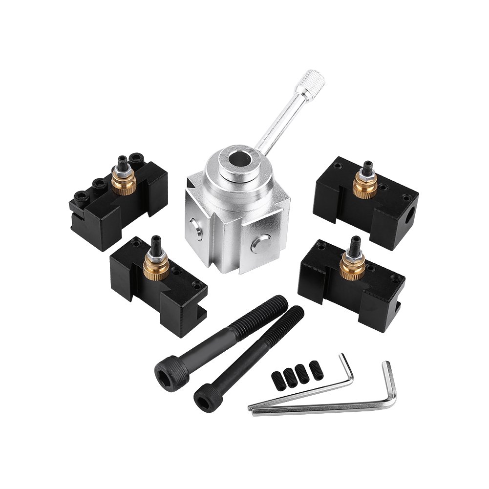 Premium Aluminum Alloy Mini Lathe Tool Post & Holder Kit Set - High Precision Machining for Metalworking, Woodworking & DIY Projects - Perfect for Hobbyists & Professional Workshops