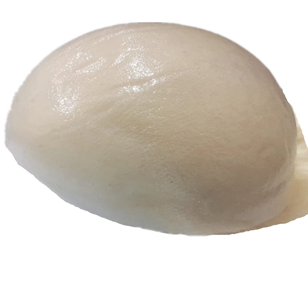 Natural White Human Hair Toupee for Men - Curly Wave Hair Replacement System - 8x10 PU Base Hairpiece for Thinning Hair & Baldness - Perfect for Daily Wear, Cosplay & Special Events