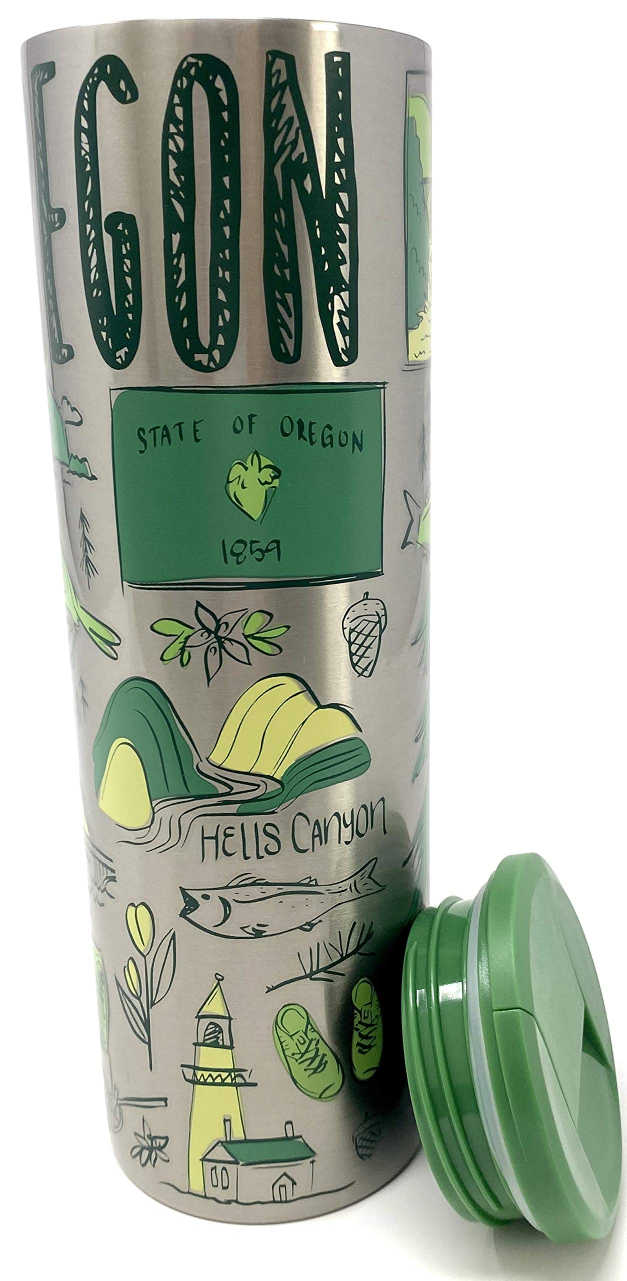 Starbucks Oregon Vacuum Insulated Stainless Steel Travel Mug 16oz - Leak Proof Coffee Tumbler for Hot & Cold Drinks, Perfect for Commuting, Office & Outdoor Adventures