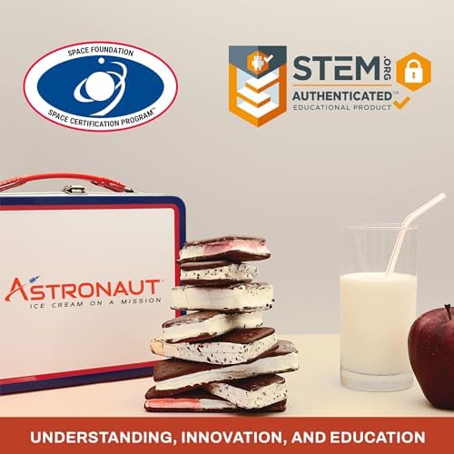 Freeze-Dried Ice Cream Sandwich - NASA Astronaut Space Dessert | Neapolitan Flavor | 6-Pack | Perfect for Camping, Hiking & Space-Themed Parties