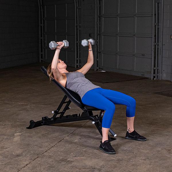 Body Solid SFID325B ProClub Line Adjustable Weight Bench for Home Gym - Perfect for Strength Training, Dumbbell Workouts & Full-Body Exercises