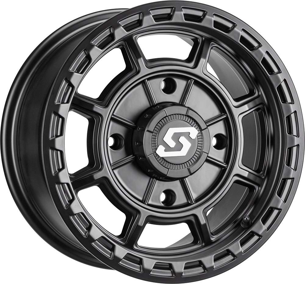 Sedona Rift 14-Inch Black Wheels with 30-Inch Crawler XG Tires - 4x137 Bolt Pattern & 10mmx1.25 Lug Kit (9-Piece Bundle) - Perfect for Off-Roading, Rock Crawling & Jeep Upgrades