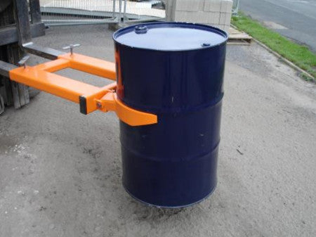 IDL Fork Mounted Drum Lifter - Heavy Duty Drum Handling Equipment for Warehouses & Industrial Use - Perfect for Transporting 55-Gallon Drums Safely