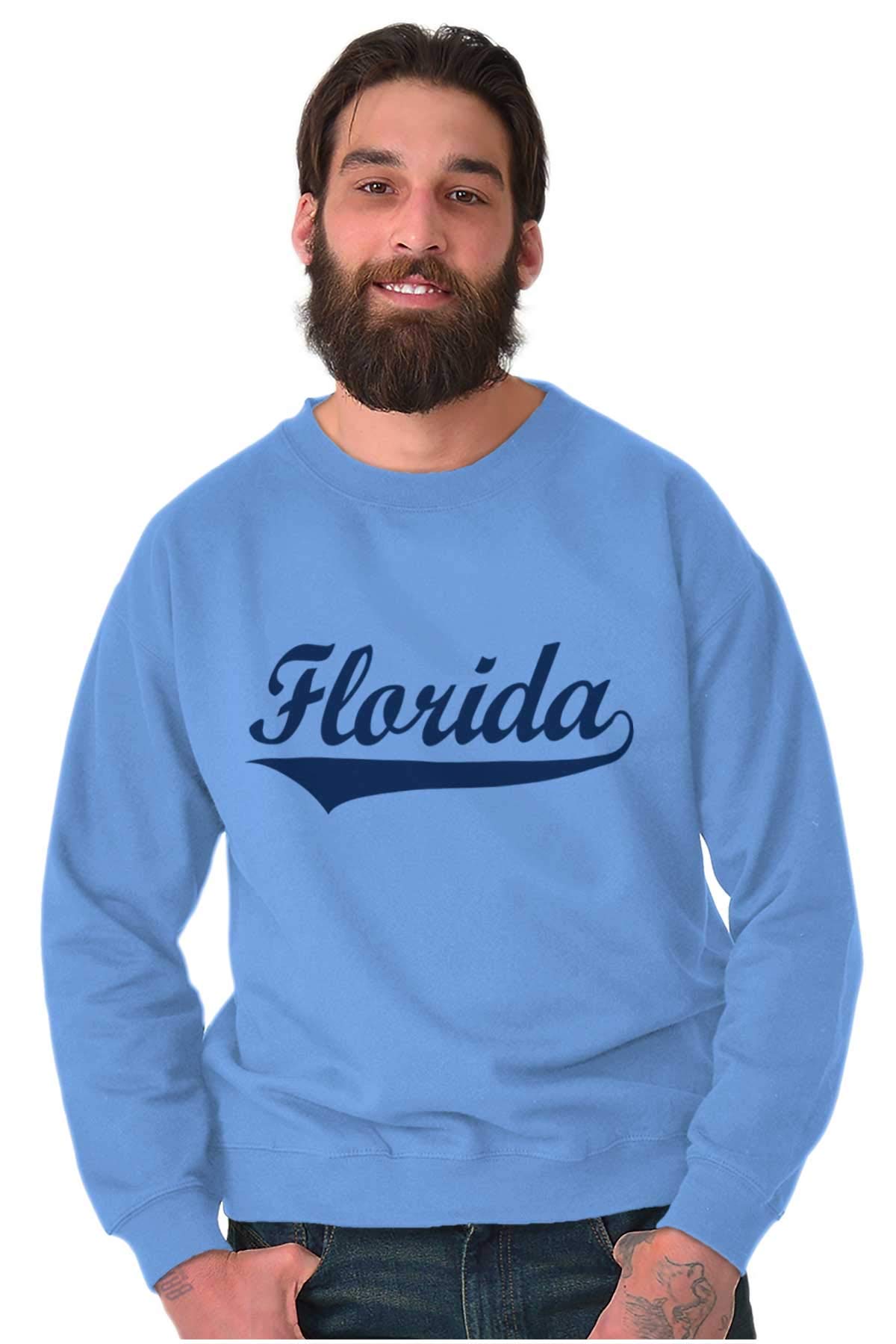 Brisco Brands Florida FL Classic Athletic Script Sweatshirt for Men & Women - Comfortable Unisex Pullover for Casual Wear, Sports & College Fan Apparel