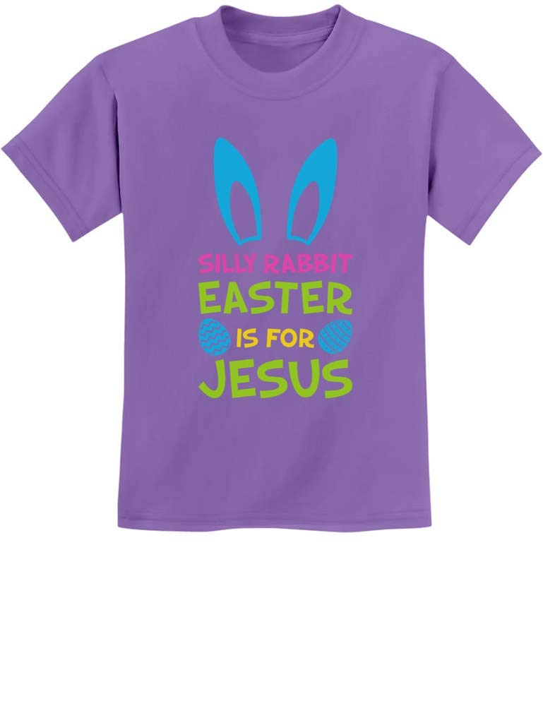 Funny Easter Kids T-Shirt - Silly Rabbit Easter is for Jesus Cute Holiday Tee for Boys & Girls - Perfect for Easter Sunday Church & Family Gatherings
