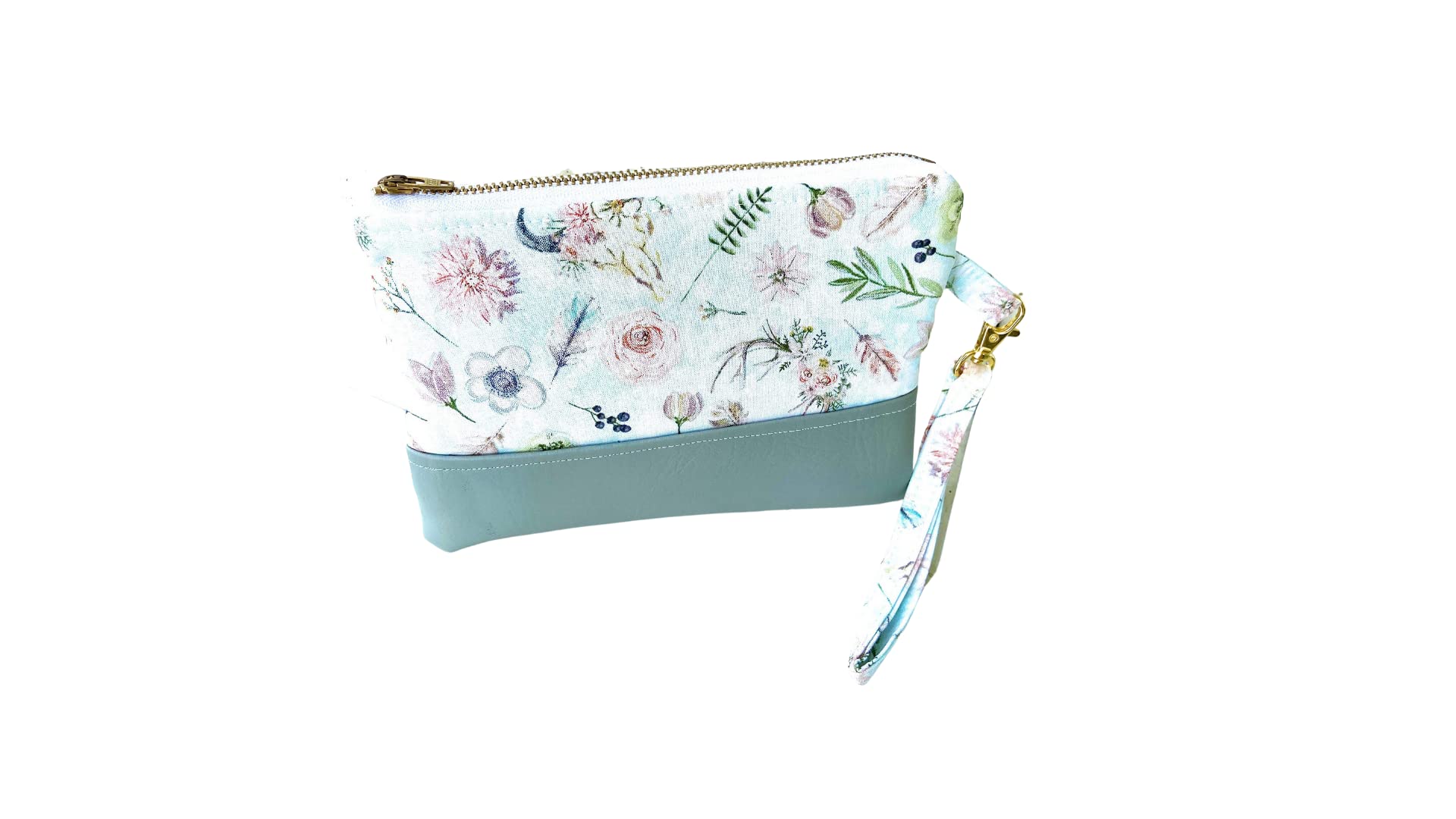 **Boho Essential Oil Bag Storage Case with Credit Card Slots & Cash Pockets - Wristlet Clutch for Roller Bottles - Perfect for Travel, Yoga & Aromatherapy**