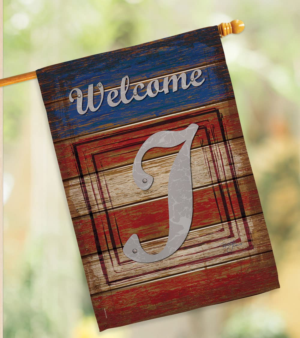 Americana Patriotic Vertical House Flag Set 28x40in w/Flagpole - Perfect for Outdoor Decor