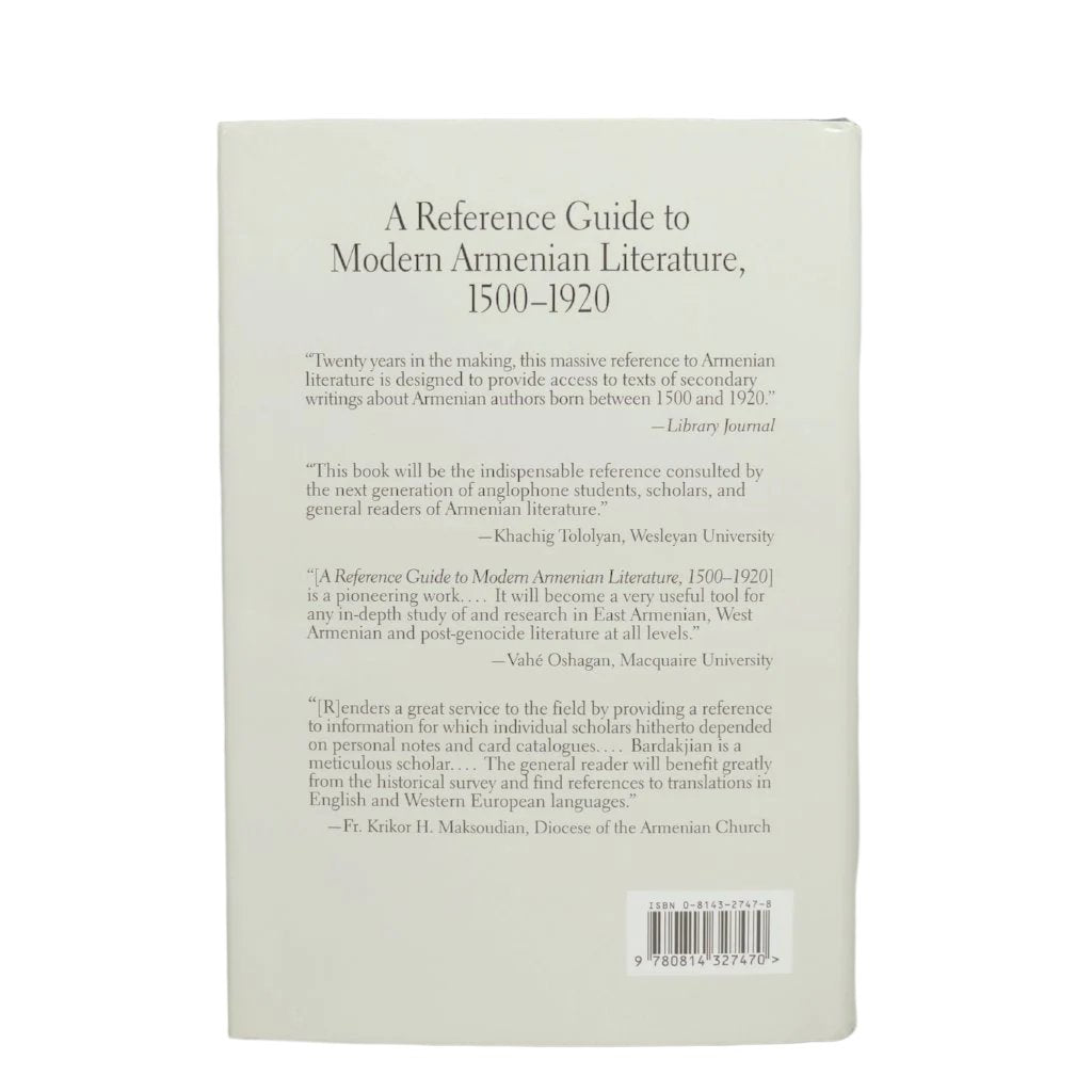 Modern Armenian Literature Reference Guide (1500-1920) - Historical Introduction & Literary Analysis | Perfect for Students, Researchers & History Enthusiasts