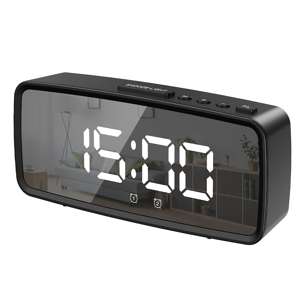 AMIR LED Digital Alarm Clock with 5.1