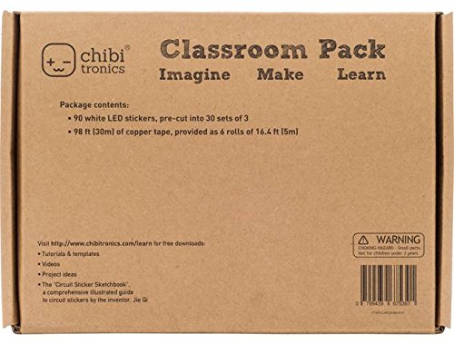 90-Pack White LED Stickers for STEM/STEAM Education - Peel & Stick Paper Circuit Kit for Classroom Teachers | Science Projects, DIY Electronics & Interactive Learning Activities