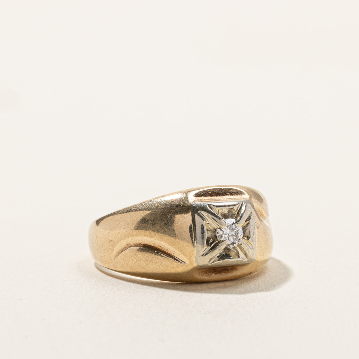 0.16ct Diamond Claw Set Engagement Ring for Women - Size 8.5 | Elegant Wedding Band, Anniversary Gift & Proposal Jewelry | Perfect for Everyday Wear & Special Occasions