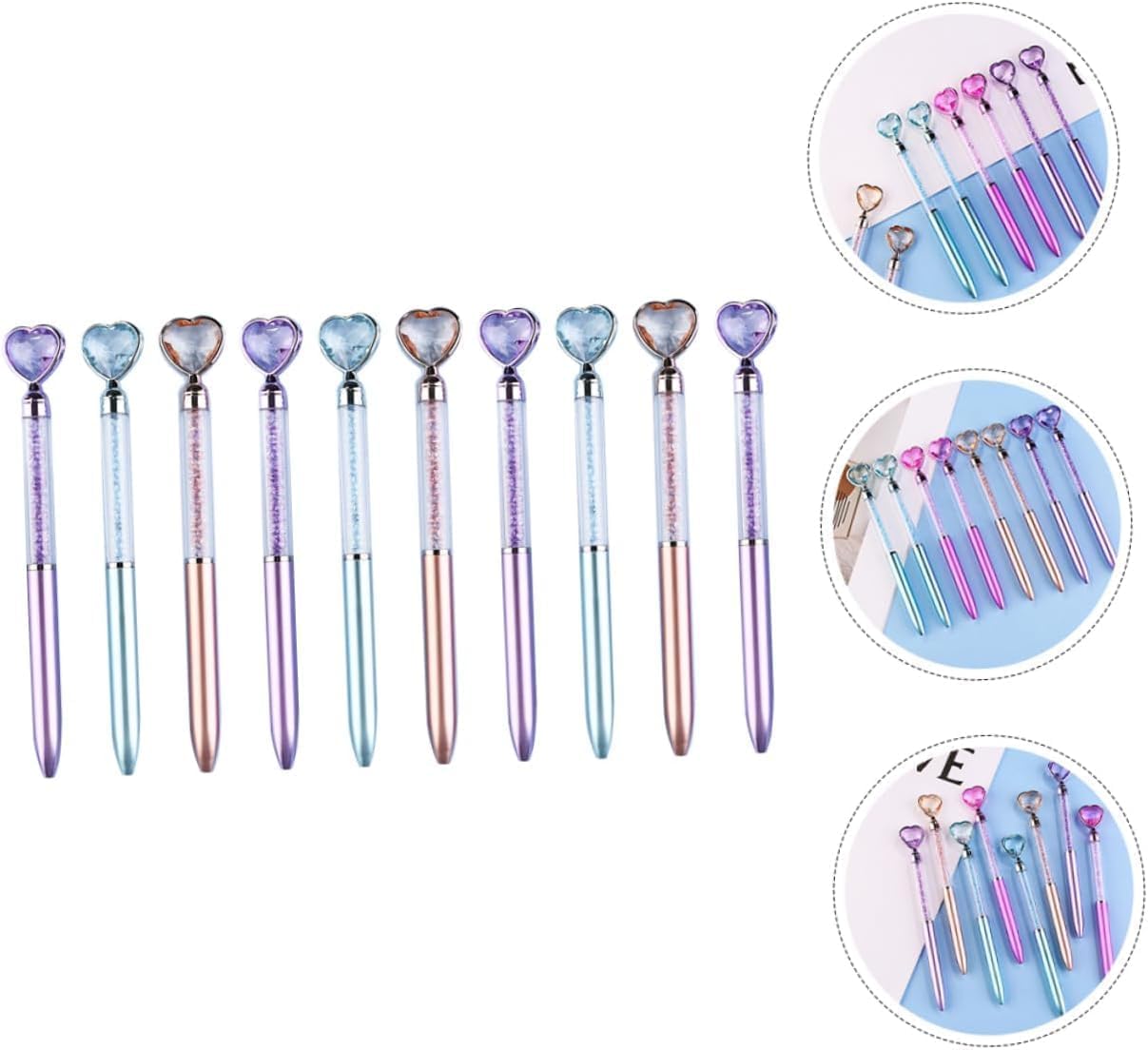 10-Pack Smooth Writing Gel Pens with Quick-Drying Ink - Premium Ballpoint & Rollerball Pens for Students, Office, Journaling & Note Taking - Portable Gel Ink Pens for School, Work & Art Projects