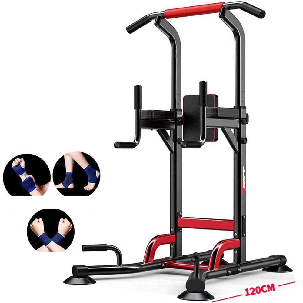 ZJDU Adjustable Height Power Tower - Multifunctional Pull Up Bar & Dip Station for Home Gym - Strength Training Equipment for Adults & Kids - Perfect for Full-Body Workouts & Calisthenics